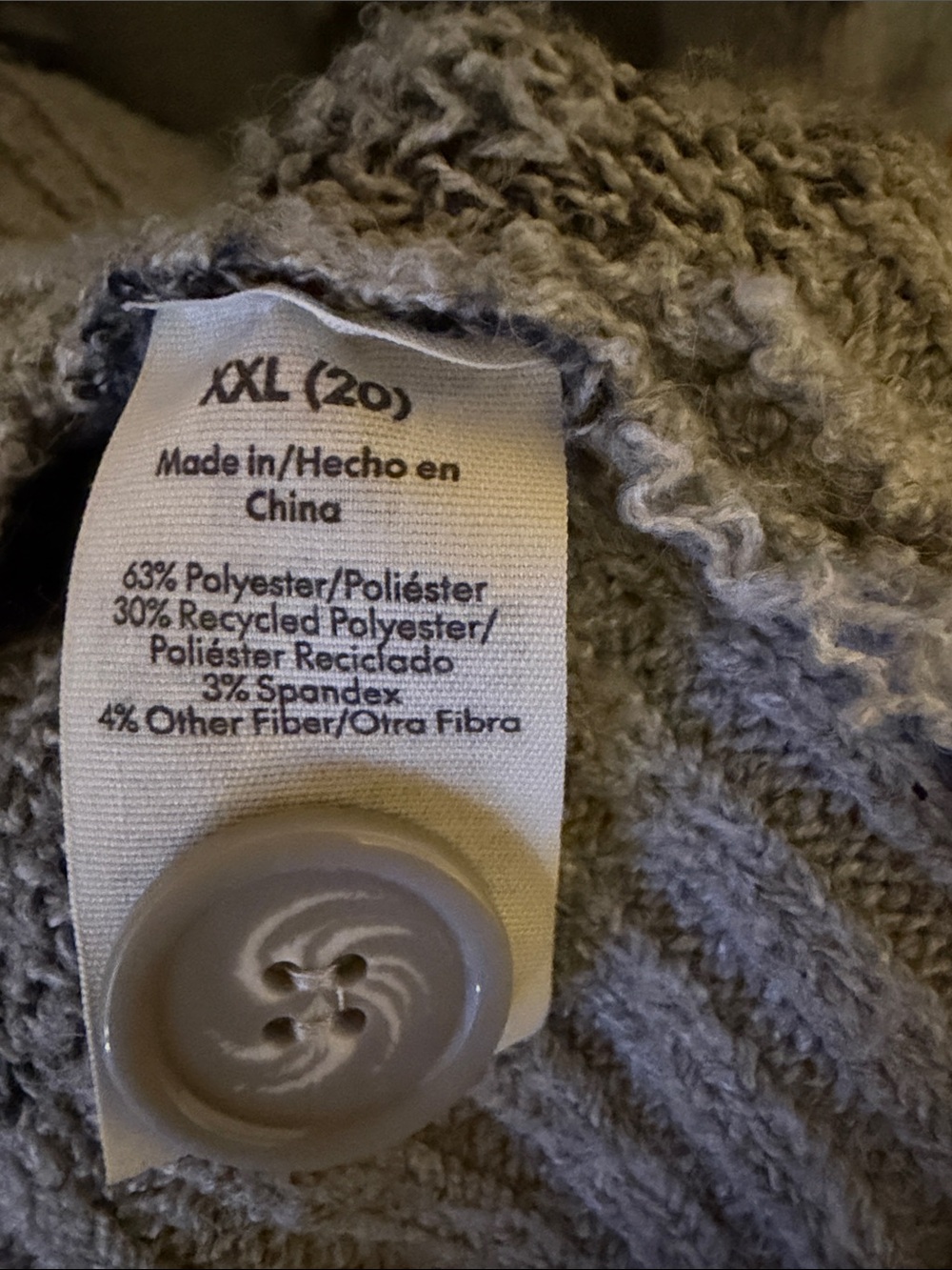 No Boundaries Gray Skull-Print Button-Front Cardigan - Picture 4 of 4